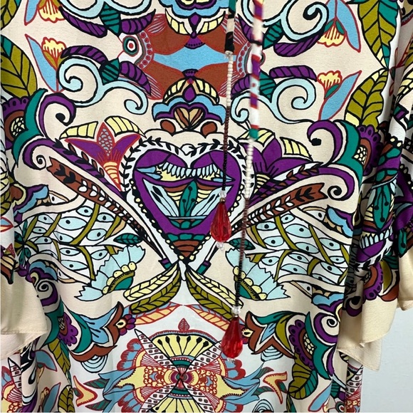 Zara Printed Boho Dress L - Picture 6 of 12